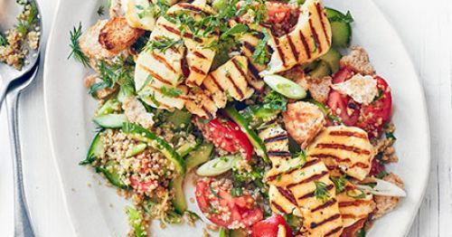 pear walnut salad with quinoa and halloumi - Article 2
